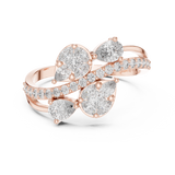 Gold Ring HLR -58, Rose Gold