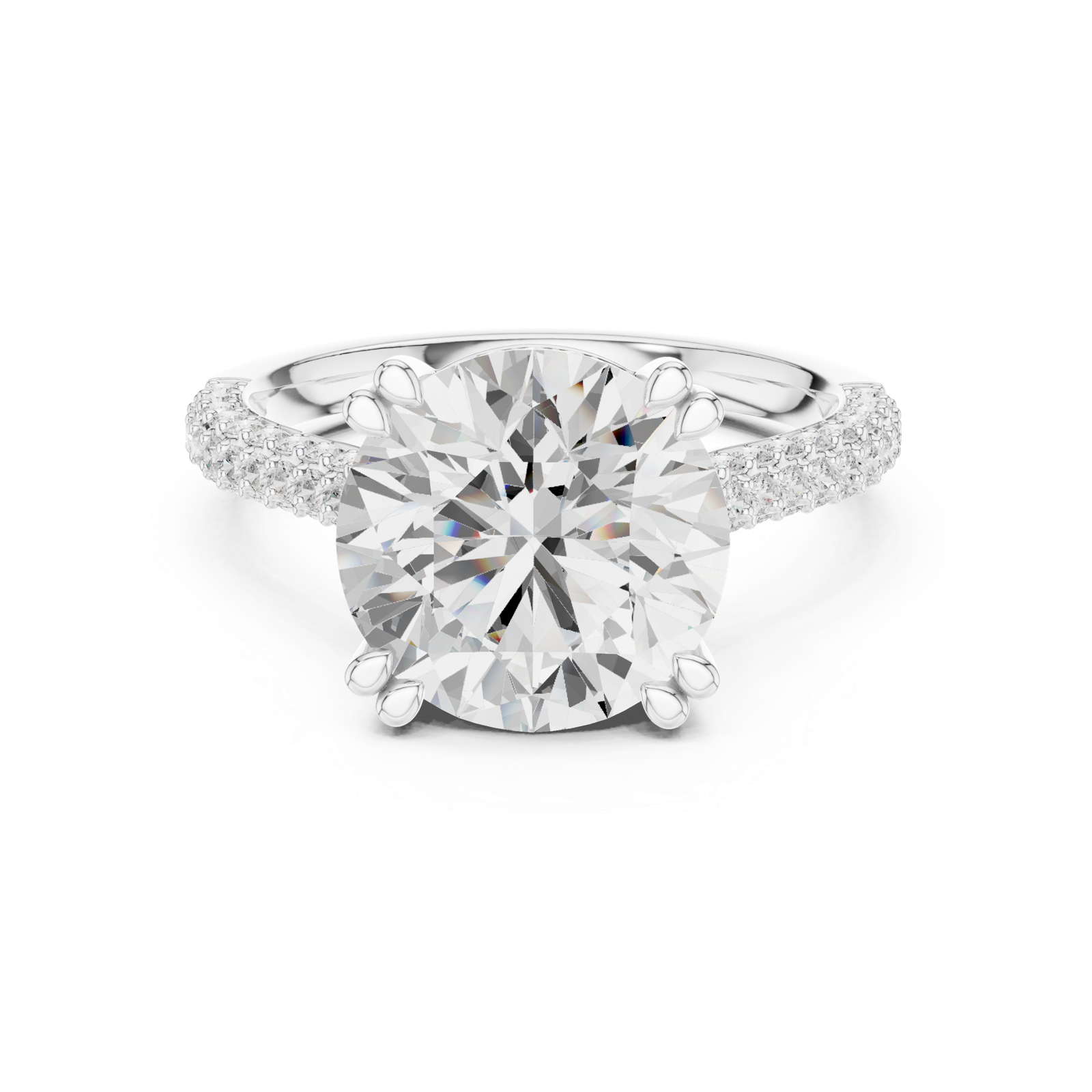 Gold Ring DDLR-960, White Gold, view 4