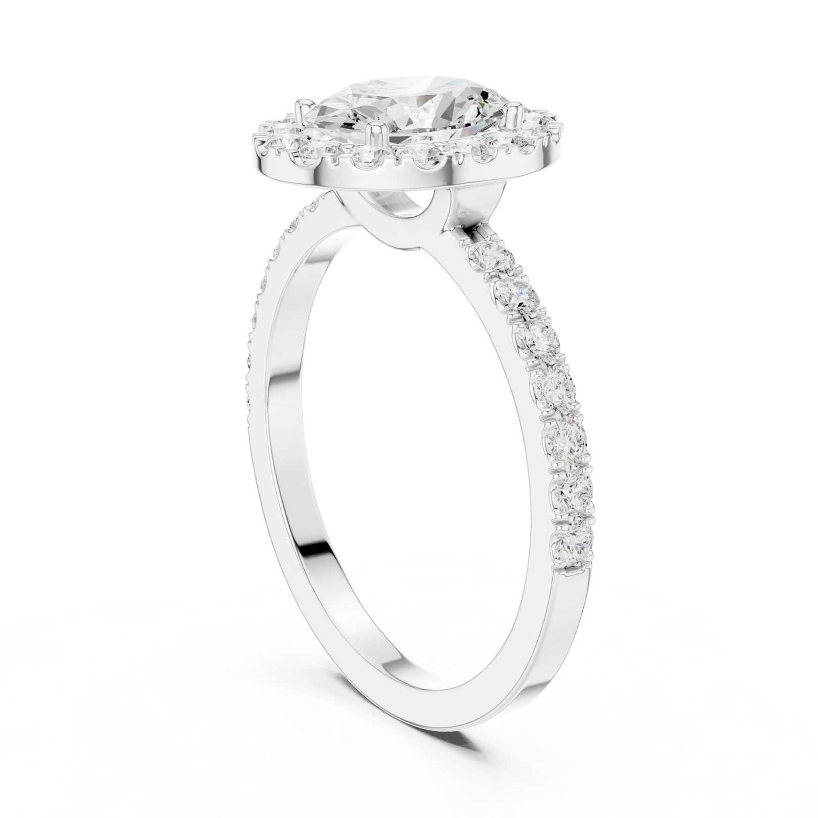 Gold Ring DDLR-1054, White Gold