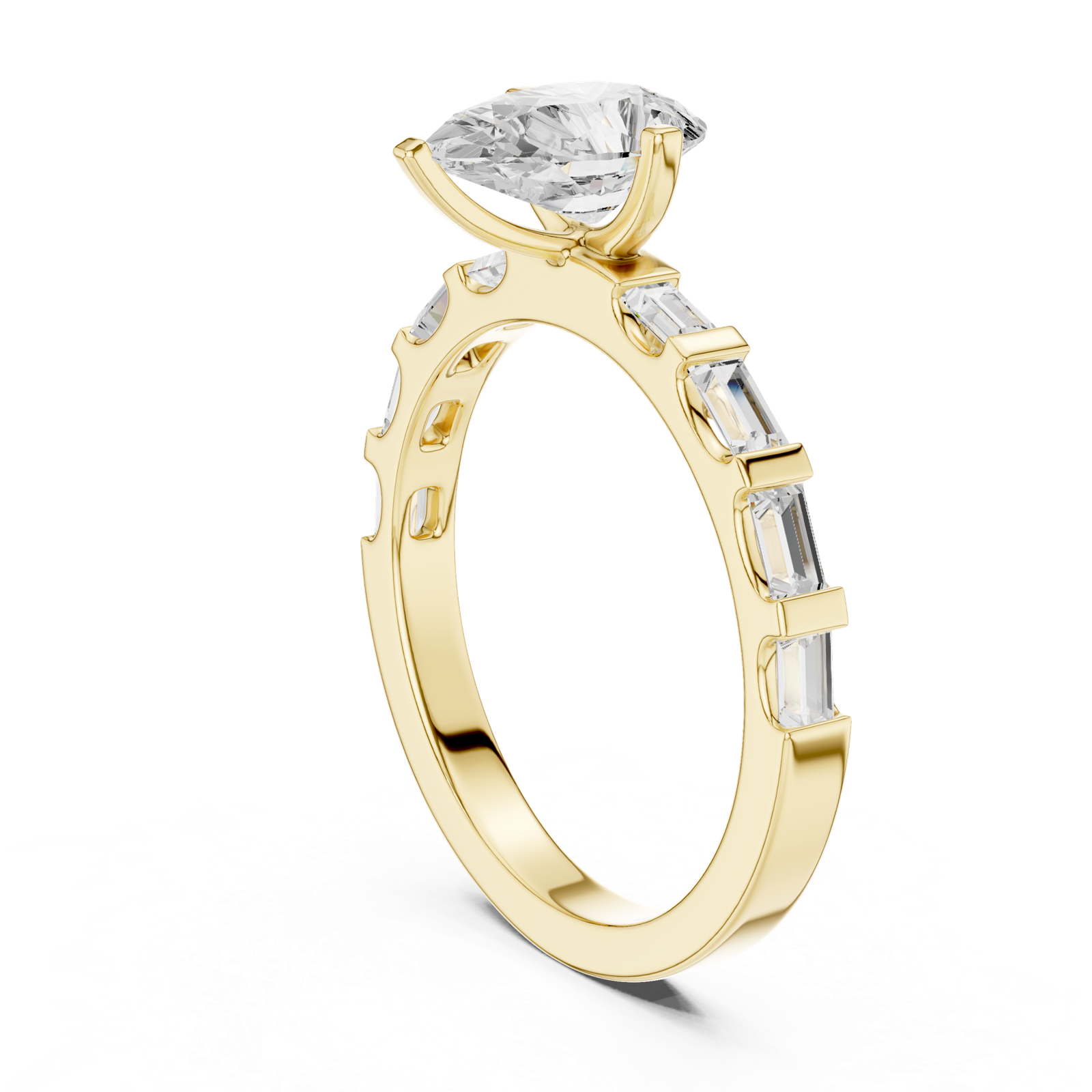 Gold Ring DDLR-1095, Yellow Gold, view 1