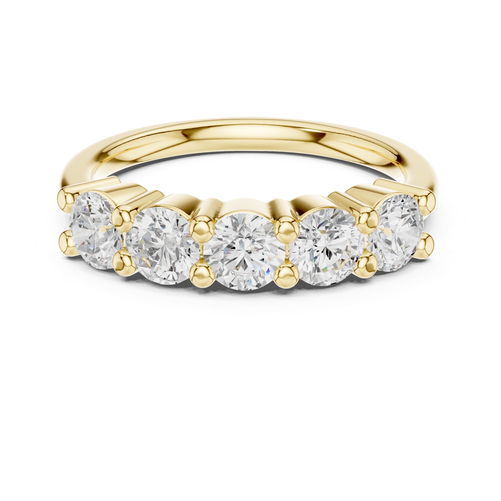 Gold Ring DDLR-616, Yellow Gold, view 4