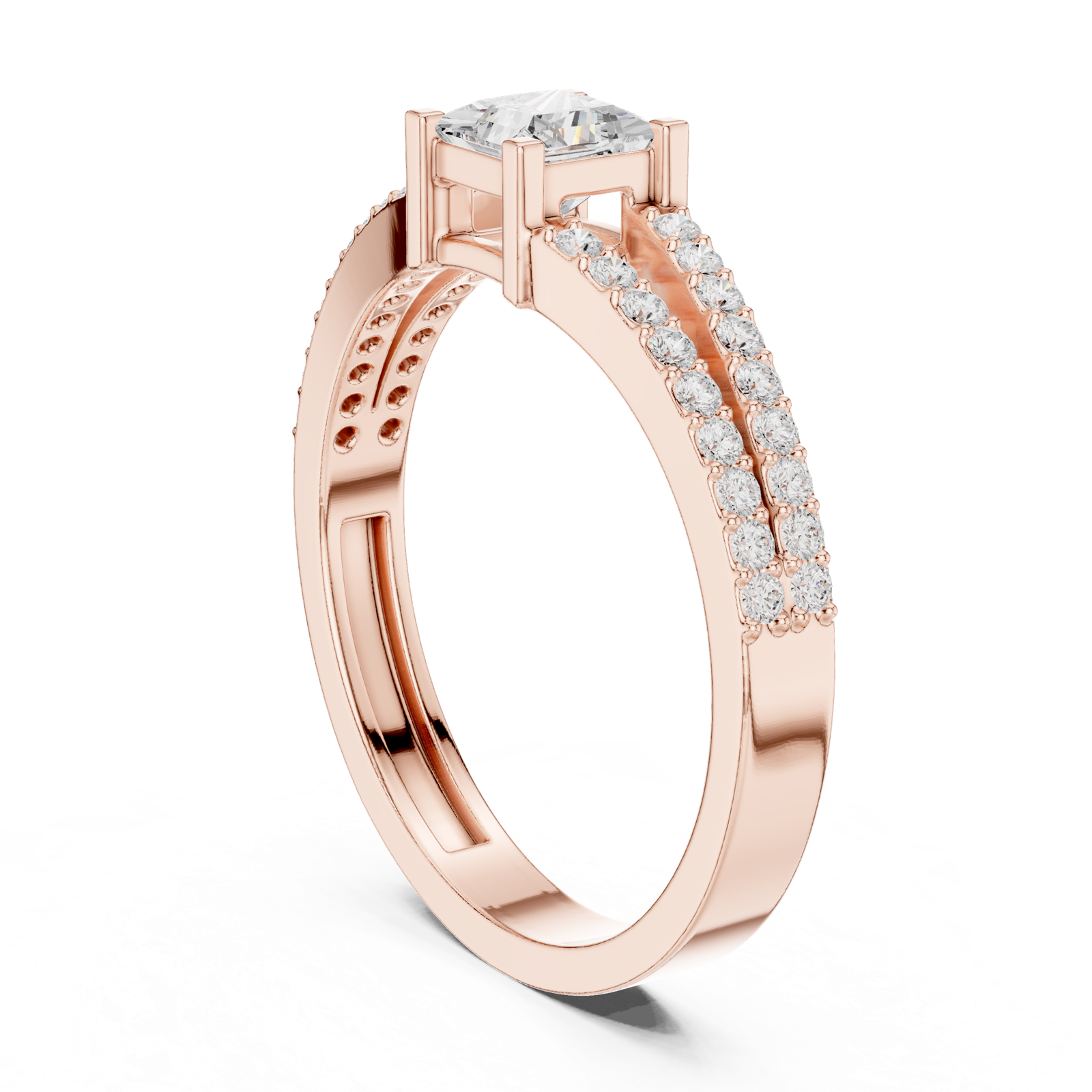 Gold Ring JER-64, Rose Gold