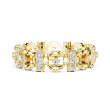 Gold Ring R33, Yellow Gold, view 3