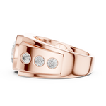 Gold Men's Ring GGR-0003, Rose Gold, view 3
