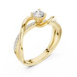 Gold Ring SBWR(39), Yellow Gold, view 2