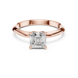 Gold Jewelry L36-6, Asscher center stone, Rose Gold, view 4