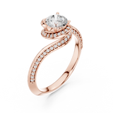 Gold Ring LR-0279, Rose Gold, view 2