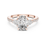 Gold Ring DDLR-184, Rose Gold, view 4