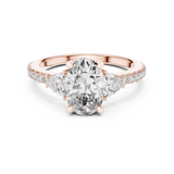 Gold Ring DDLR-184, Rose Gold, view 4