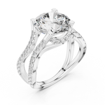 Gold Ring DDLR-155, White Gold, view 2