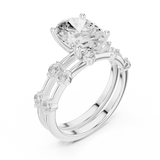 Gold Ring DDLR-441, White Gold, view 2