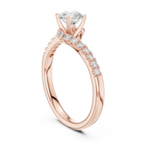 Gold Ring LR-0320, Rose Gold, view 1