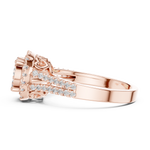 Gold Ring DDLR-454, Rose Gold, view 3
