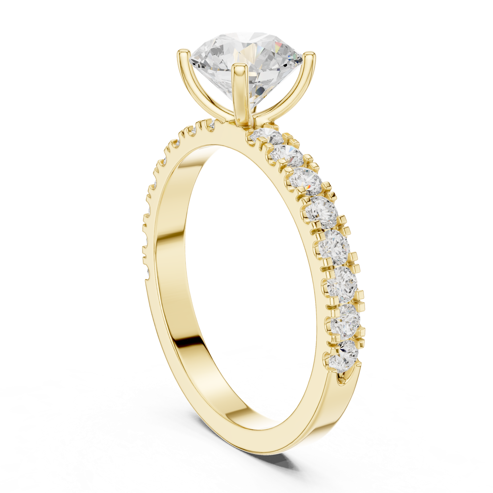 Gold Ring DDLR-1097, Yellow Gold, view 1