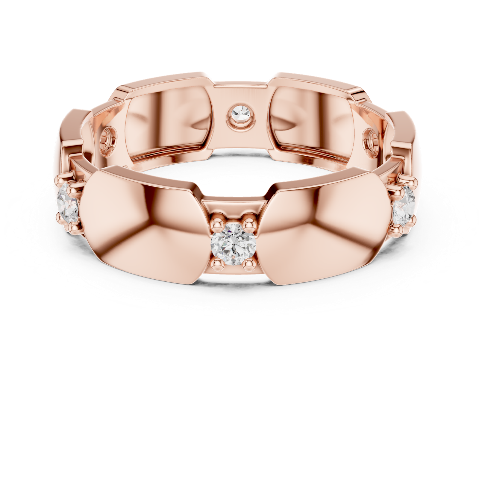 Gold Ring L22-R3, Rose Gold, view 4