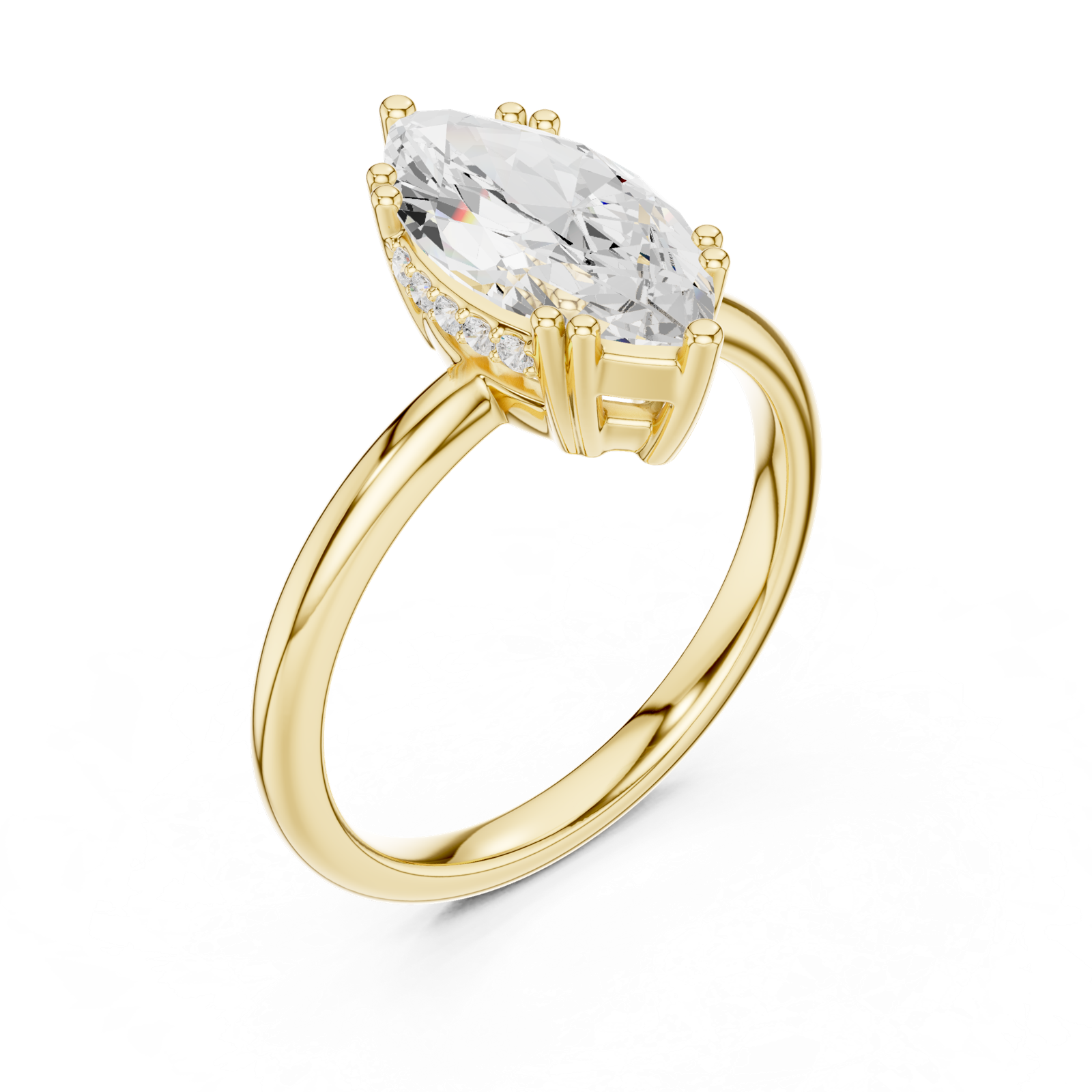 Gold Ring DDLR-926, Yellow Gold, view 2