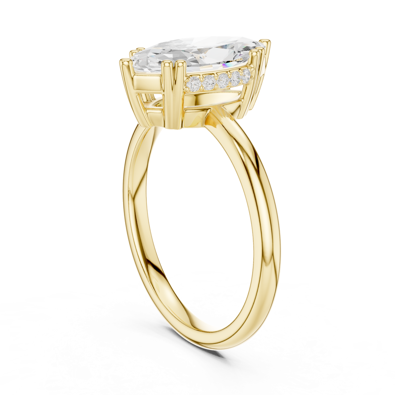 Gold Ring DDLR-926, Yellow Gold, view 1