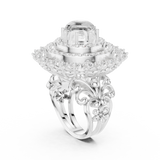 Gold Ring DDLR-749, White Gold, view 1