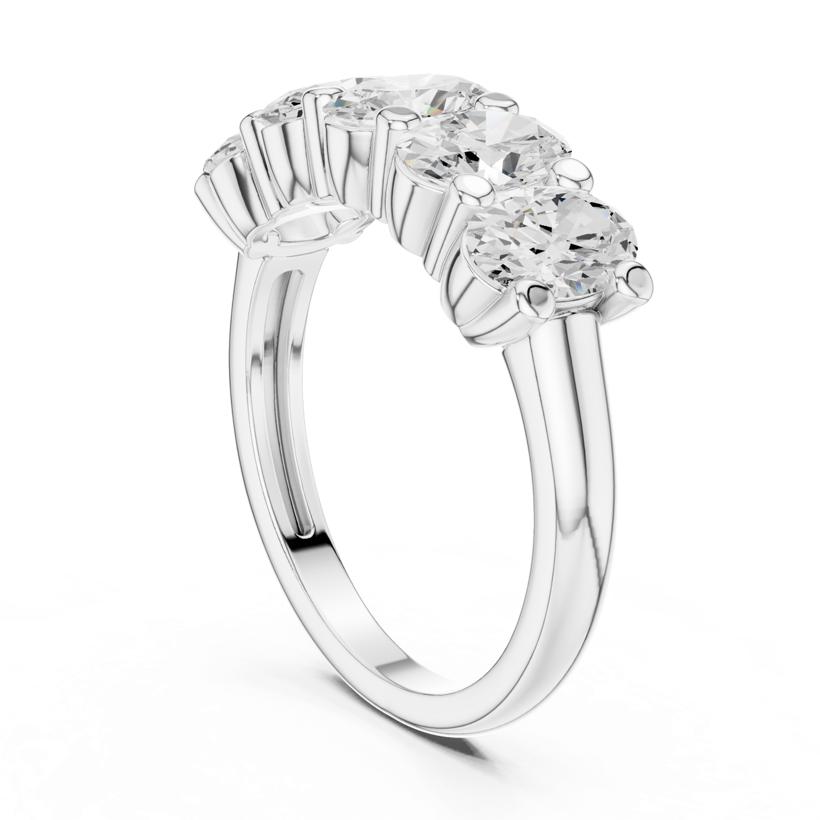 Gold Ring DDLR-320, White Gold, view 1