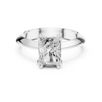 Gold Jewelry L36-8, Radiant center stone, White Gold, view 4