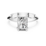 Gold Jewelry L36-8, Radiant center stone, White Gold, view 4
