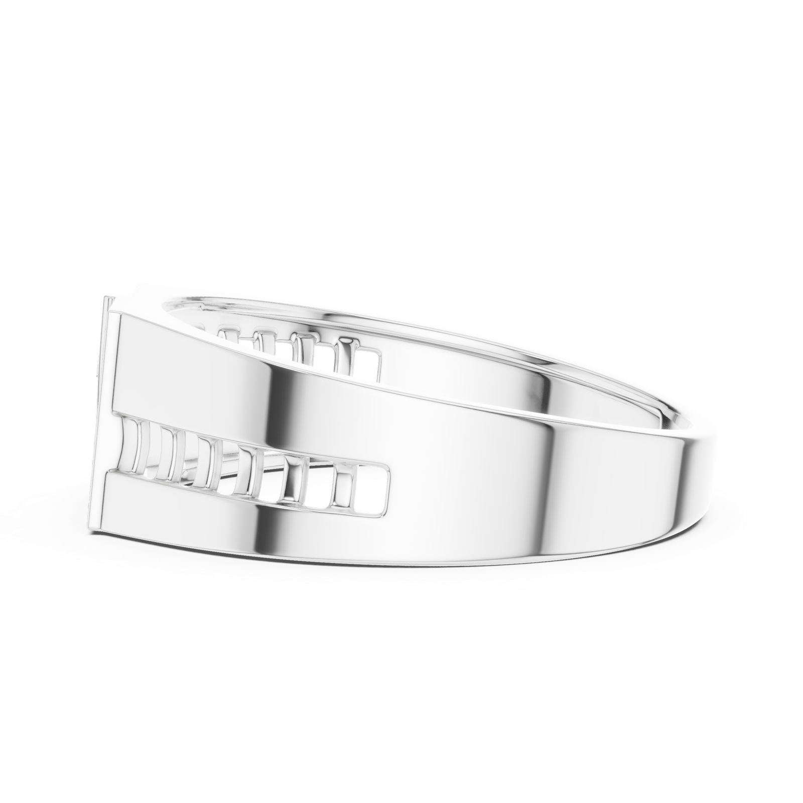 Gold Ring LR-01 (29), White Gold, view 3
