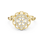 Gold Ring DDLR-786, Yellow Gold, view 4
