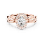 Gold Ring DDLR-494, Rose Gold, view 4