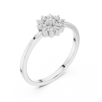 Gold Ring LR-01 (98), White Gold, view 2