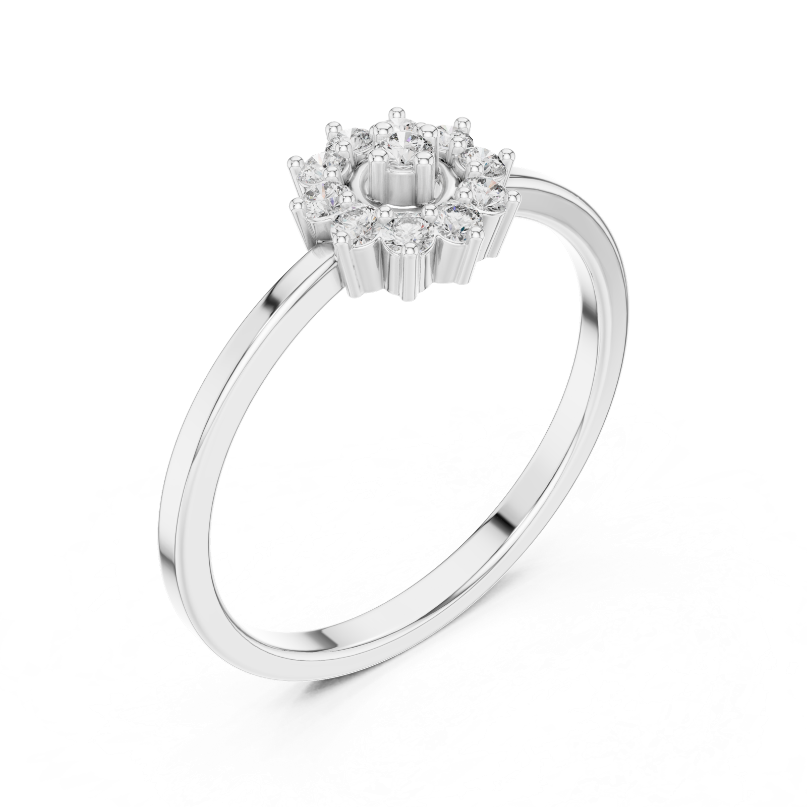 Gold Ring LR-01 (98), White Gold, view 2