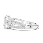 Gold Ring DDLR-733, White Gold, view 3