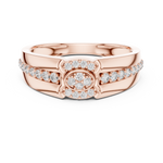Gold Ring LR-01 (41), Rose Gold, view 4