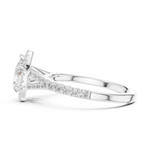 Gold Ring DDLR-911, White Gold, view 3