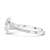 Gold Ring DDLR-911, White Gold, view 3