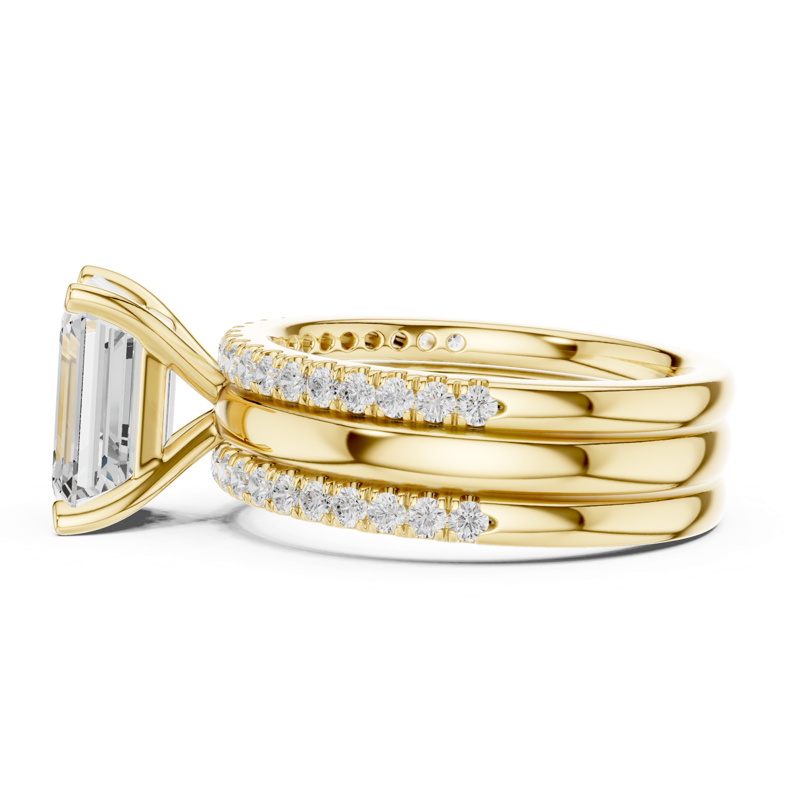 Gold Ring DDLR-947, Yellow Gold, view 3