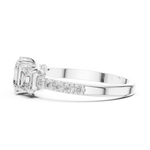 Gold Ring DDLR-1113, White Gold, view 3