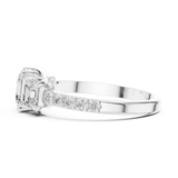 Gold Ring DDLR-1113, White Gold, view 3