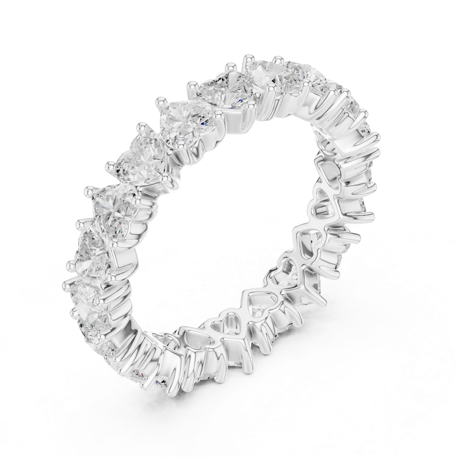 Gold Ring DDLR-313, White Gold, view 2