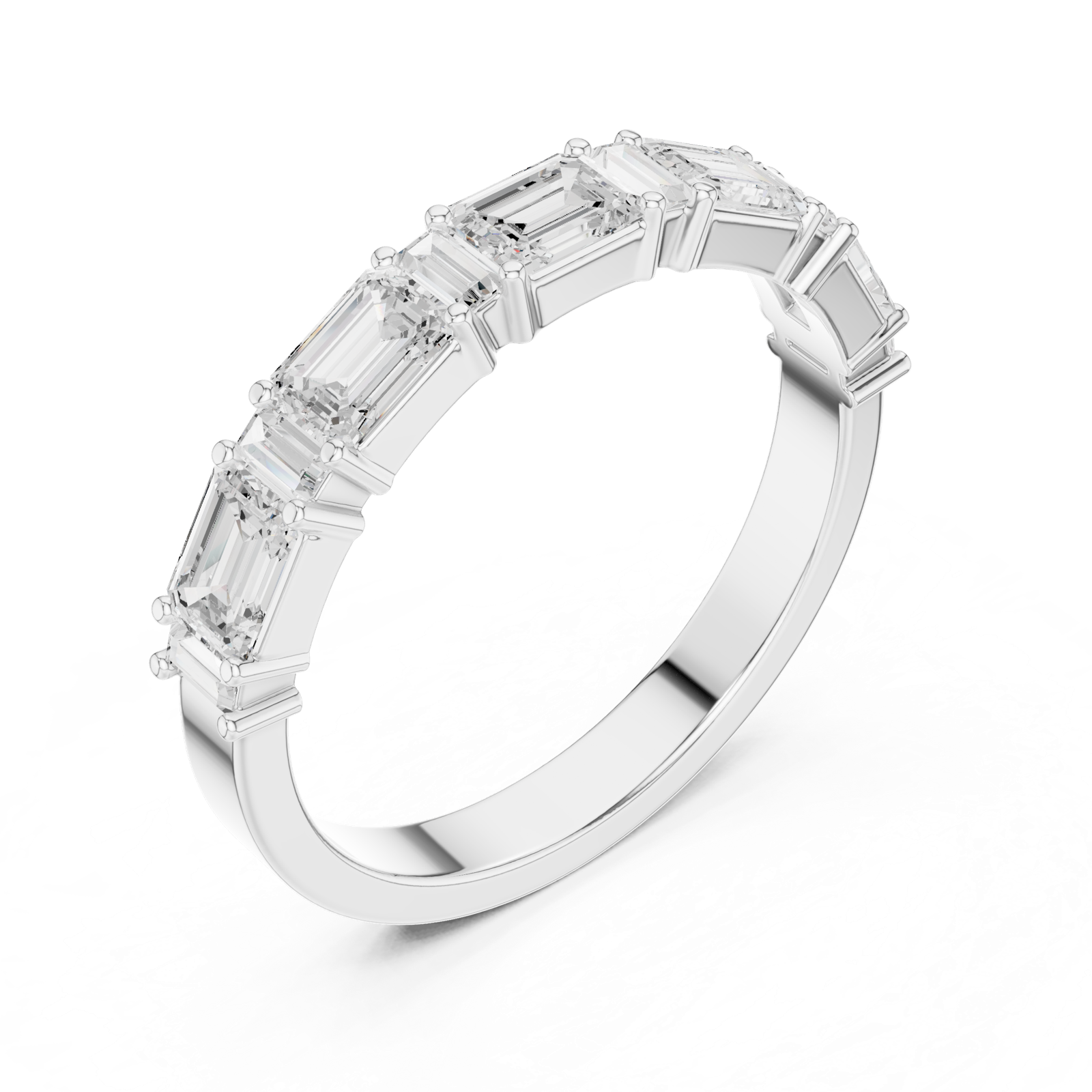 Gold Ring DDLR-385, White Gold, view 2