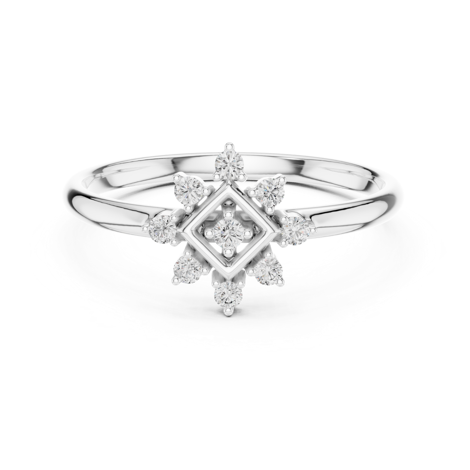 Gold Ring 1 (414), White Gold, view 4