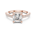 Gold Ring DDLR-875, Rose Gold, view 4
