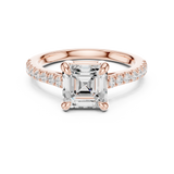 Gold Ring DDLR-875, Rose Gold, view 4