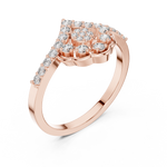 Gold Ring ALR-164, Rose Gold, view 2