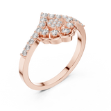 Gold Ring ALR-164, Rose Gold, view 2