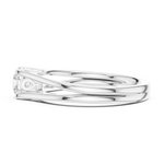 Gold Ring DDLR-545, White Gold, view 3