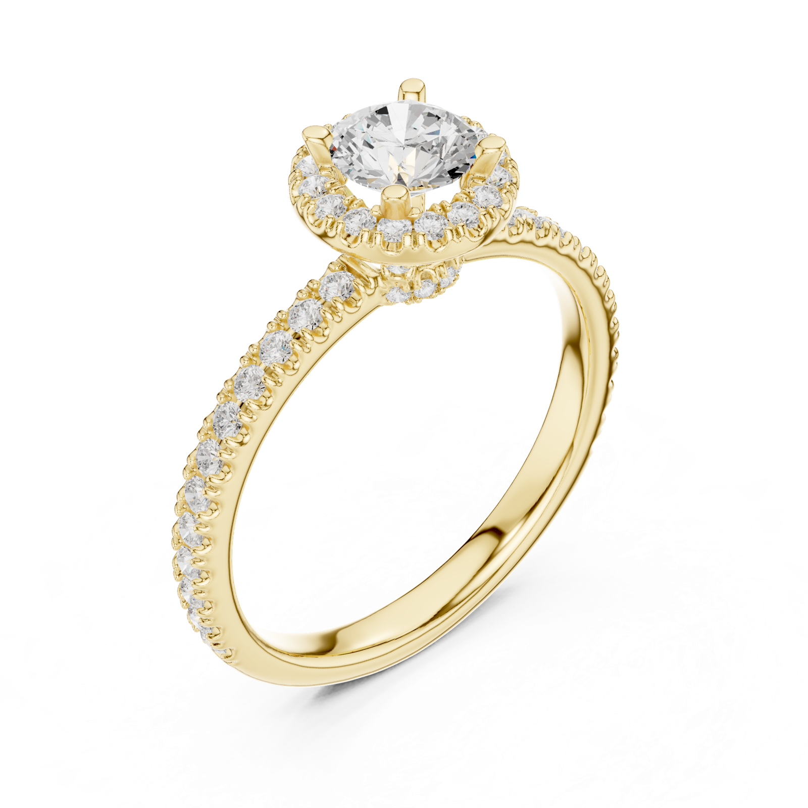 Gold Ring LR-0241, Yellow Gold, view 2