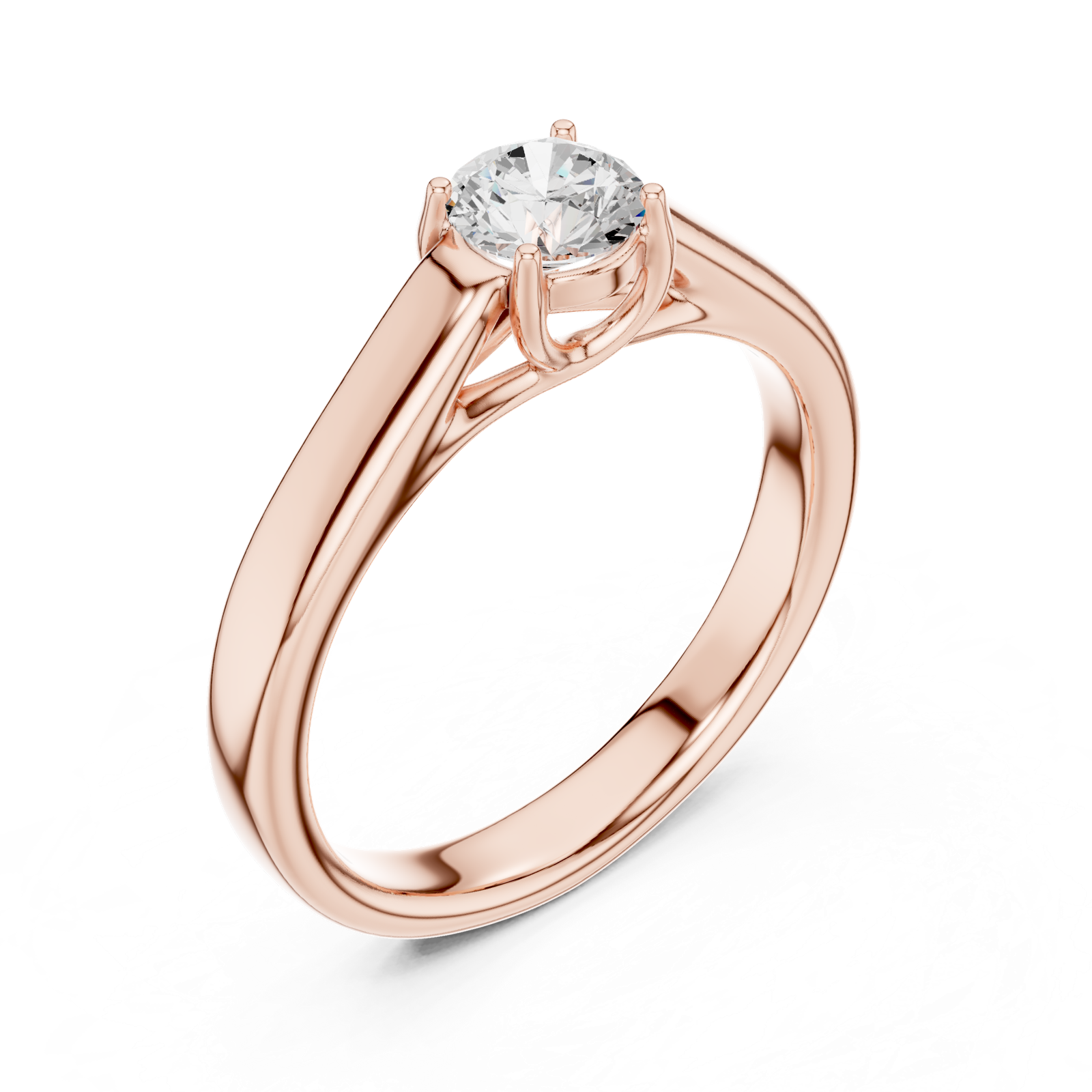 Gold Ring LR-0229, Rose Gold, view 2