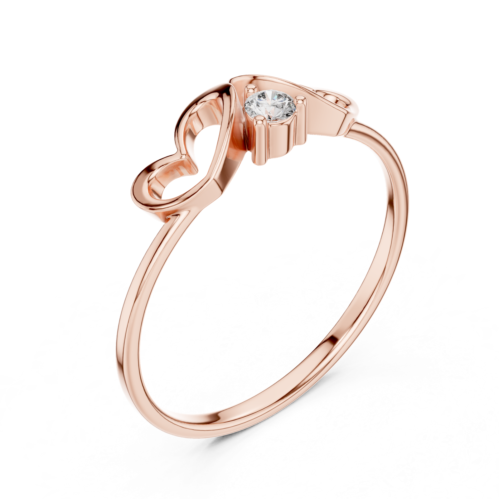 Gold Ring Ledis Ring, Rose Gold, view 2