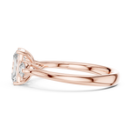 Gold Ring DDLR-725, Rose Gold, view 3