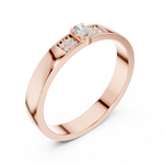 Gold Ring DDLR-452, Rose Gold, view 2